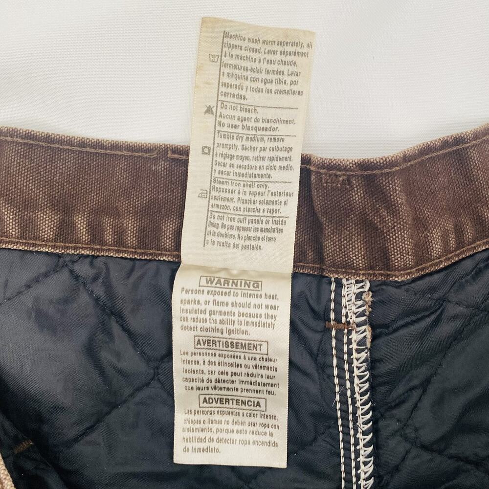 VTG Carhartt Double Knee Carpenter Pants Quilted 44x30 Workwear Grunge Thrashed - Picture 4 of 16